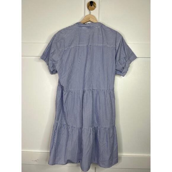 NEW Nation LTD Hallie Tiered Shirtdress Women's Banker Stripe Size: Medium - Picture 6 of 7